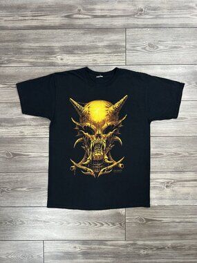 Crazy Vintage Y2K Wes Benscoter Skull Grunge T Shirt